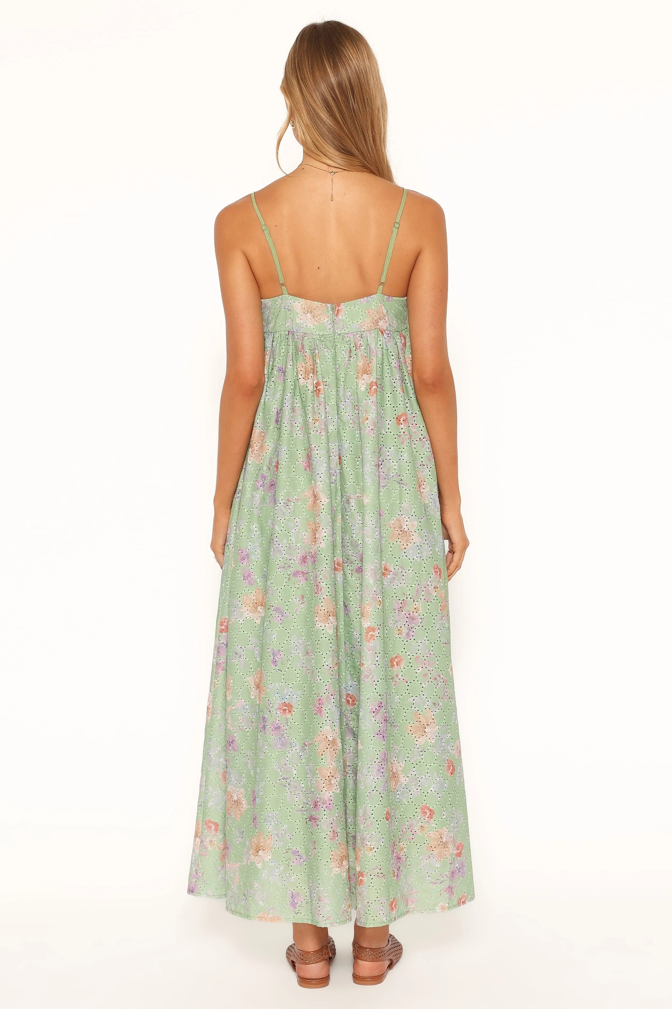 Alyah Maxi Dress - Green Floral